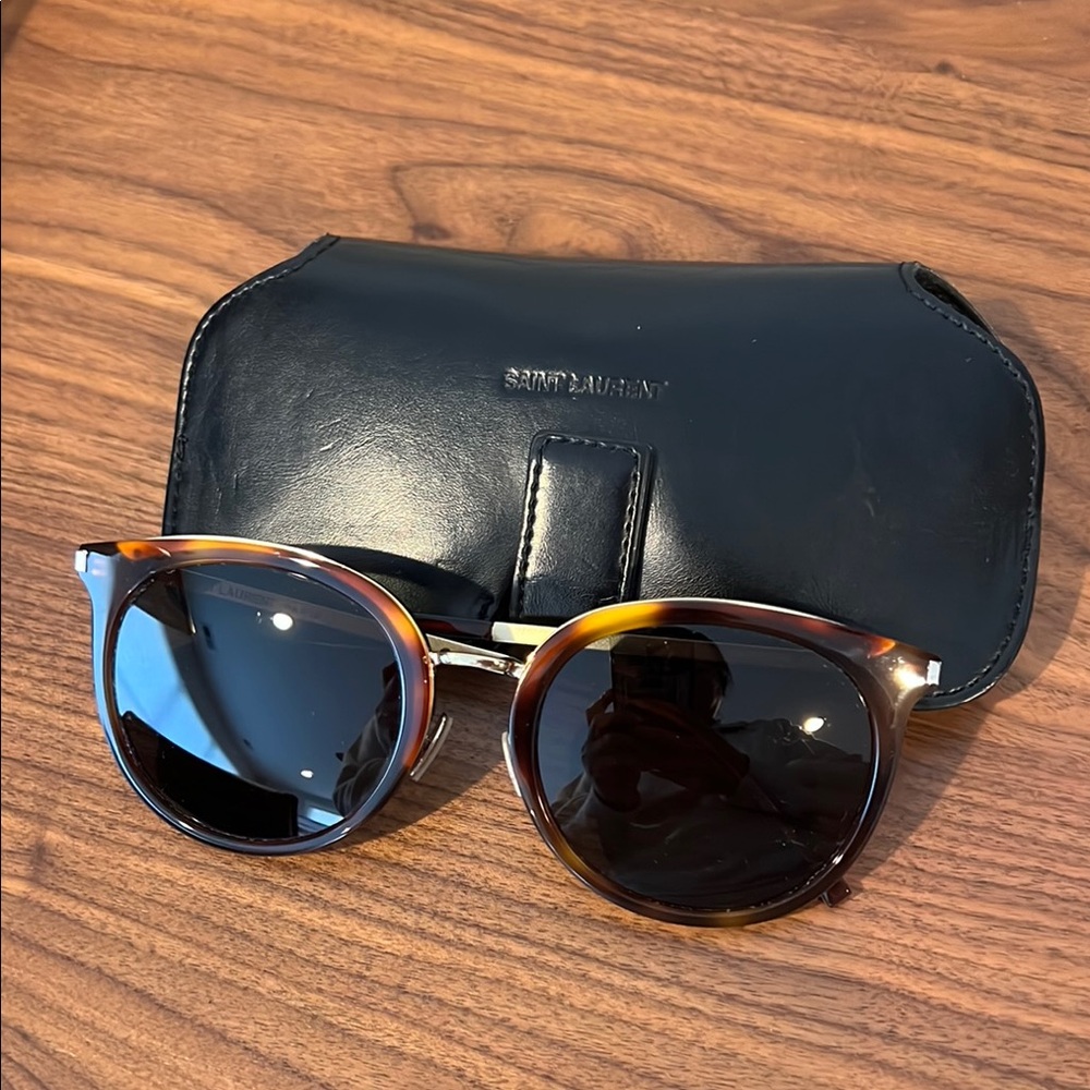 Saint Laurent Tortoise Shell Sunglasses